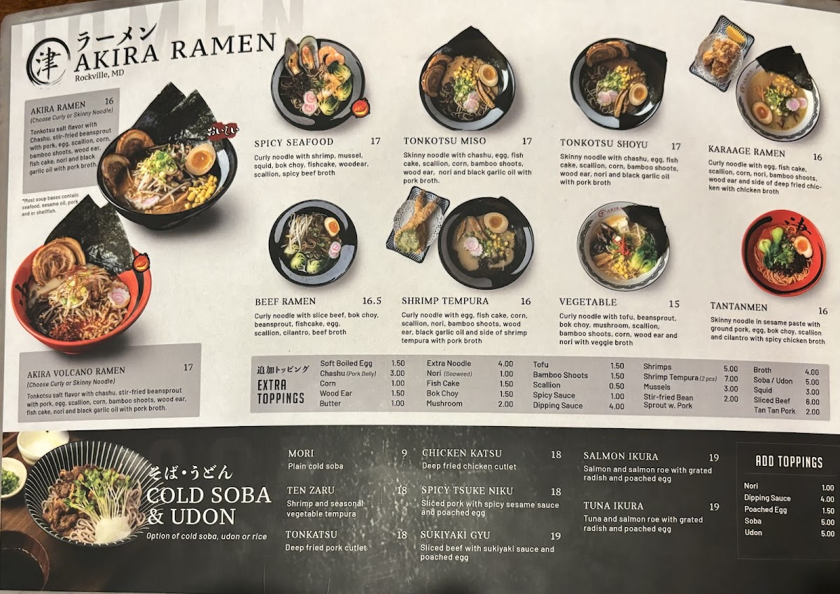 Menu Akira Ramen & Izakaya-10