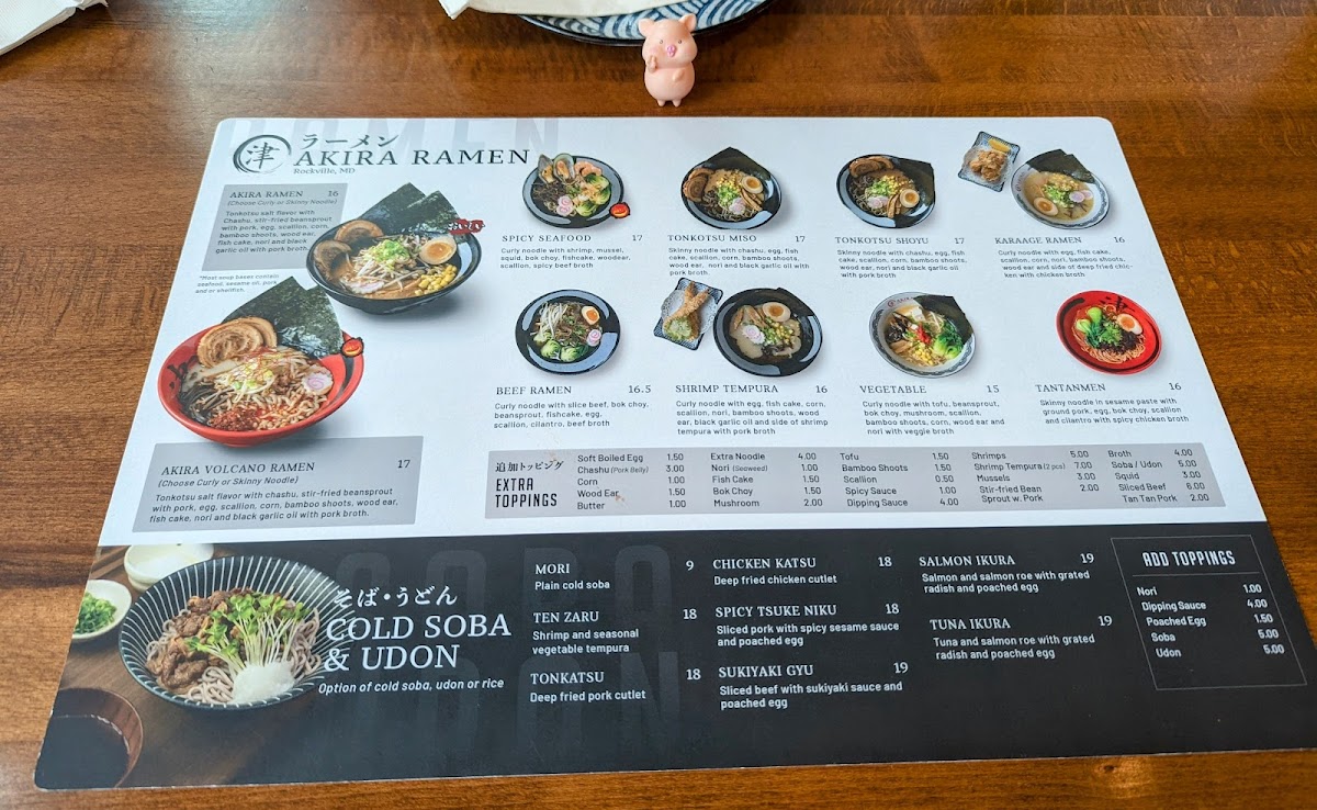 Menu Akira Ramen & Izakaya-7